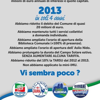 Elezioni Albenga: nuovo manifesto elettorale per Rosy Guarnieri