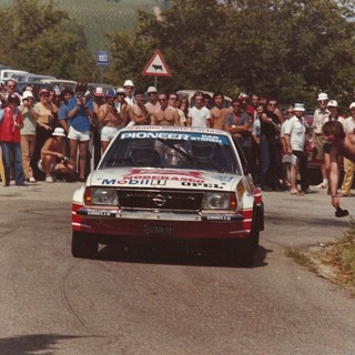 Gabriele Noberasco, con una BMW M3 (anno 1981)