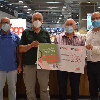 Dai Soci di Coop Liguria 9.000 pasti alle associazioni del territorio: 1.800 nel savonese