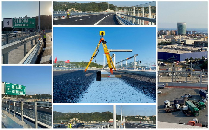 Un "giro" sul nuovo ponte San Giorgio a Genova: lunedì l'inaugurazione (FOTO e VIDEO)