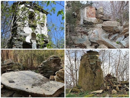 Crollo del "Nicciu du Briccu du Bruxin" a Varazze, primo sopralluogo dell'ispettore dei beni archeologici