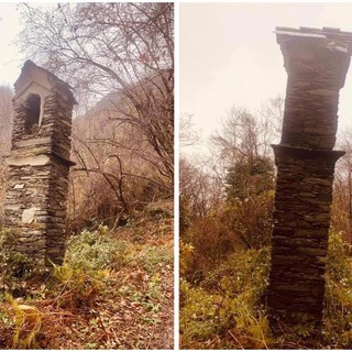 Varazze, dopo il Nicciu di Briccu, a rischio crollo un'altra edicola votiva all'Alpicella