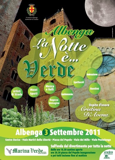 Albenga, questa sera la "Notte Verde" 2011 Albenga, questa sera la "Notte Verde" 2011