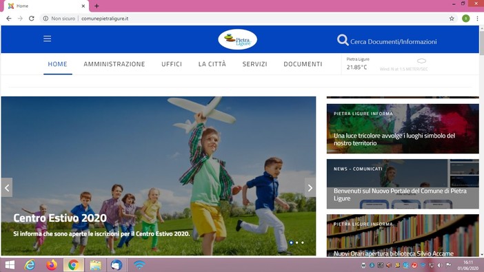 Pietra Ligure, online il nuovo sito web istituzionale del Comune Pietra Ligure, online il nuovo sito web istituzionale del Comune