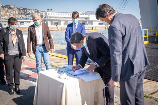 La compagnia GNV consegna alla Regione Liguria la motonave Splendid attrezzata come nave ospedale
