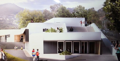 Alassio, il ministro Valditara visita il cantiere delle scuole "Ollandini"