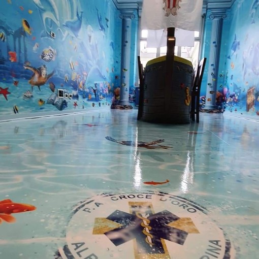 "Ospedali Dipinti", conclusi gli interventi: la Pediatria dell'ospedale San Paolo ha il suo veliero