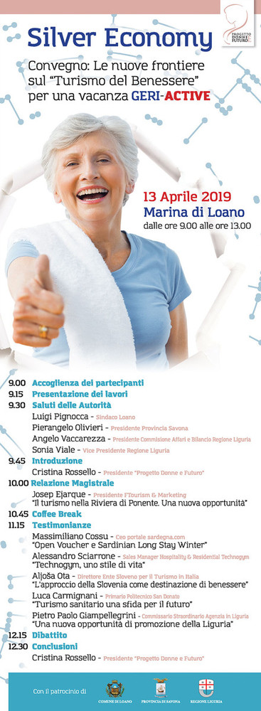 A Marina di Loano un convegno su "Le nuove frontiere sul Turismo del Benessere per una vacanza geri-active"