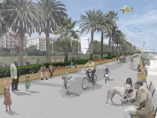Il futuro aspetto della passeggiata del Prolungamento di Savona Il futuro aspetto della passeggiata del Prolungamento di Savona