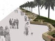 Un dettaglio della futura seduta della passeggiata Un dettaglio della futura seduta della passeggiata