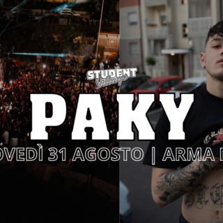Paky Live in esclusiva in Liguria: il cantante si esibirà ad Arma di Taggia giovedì 31 agosto Paky Live in esclusiva in Liguria: il cantante si esibirà ad Arma di Taggia giovedì 31 agosto