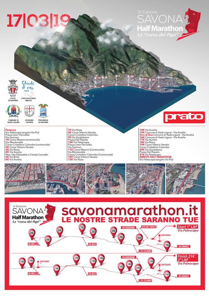 "Le strade saranno tue": manca poco alla partenza della Savona Half Marathon "Le strade saranno tue": manca poco alla partenza della Savona Half Marathon