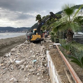 Alassio, Passeggiata Ciccione cambia volto a Ponente: partiti i cantieri per la riqualificazione verso Laigueglia(FOTO)