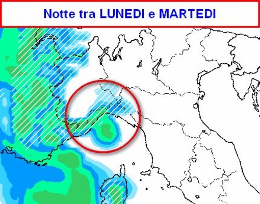 Arriva la neve sul ponente ligure che sta già vivendo un rapido abbassamento delle temperature