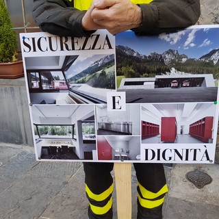 immagine di repertorio di una precedente manifestazione dei Vigili del fuoco di Albenga