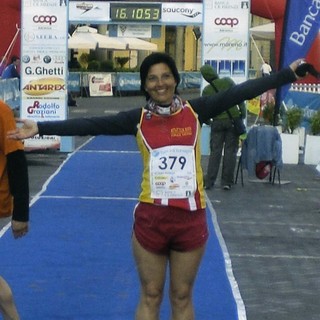 Patrizia Scimia all'ultramaratona di Faenza