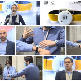 Covid, presentato in Regione "iFeel-You": il braccialetto elettronico che aiuterà a mantenere la distanza sociale