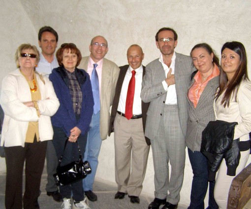 Savona: il segretario nazionale del PSI Riccardo Nencini in visita alla cella di Mazzini al Priamar