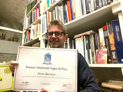 Premio “Segni di Pace” al prof. Pietro Marchese “Per l’impegno artistico nella promozione della cultura della pace”