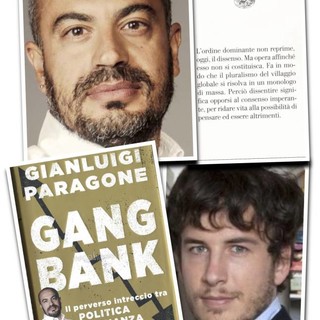 Il giornalista Paragone e il filosofo Fusaro ad Albissola Marina (ma non è concesso applaudire)