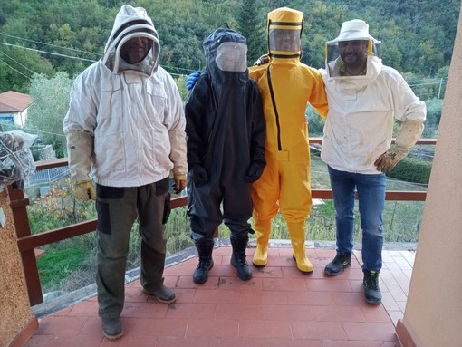 Lotta alla vespa velutina: la Protezione civile di Garlenda è la prima squadra savonese abilitata