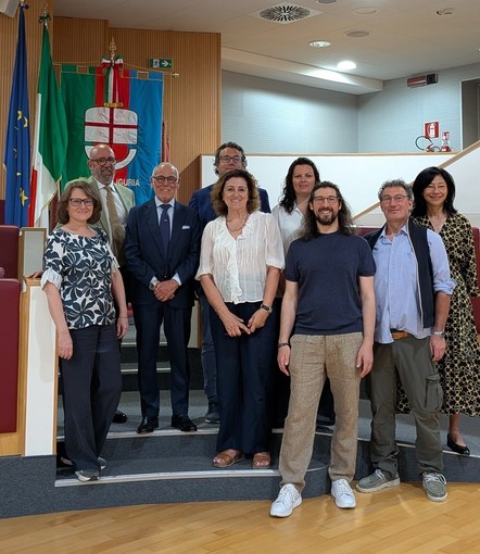 Una delegazione di giornalisti spagnoli in visita a Genova accolta nell’Aula del Consiglio regionale