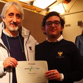 Consegnato il premio 'Iris' dell'Università di Genova allo studente alassino Pietro Carlino