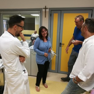 Pietra Ligure, Viale e Ardenti in visita al Pronto Soccorso del Santa Corona (FOTO)