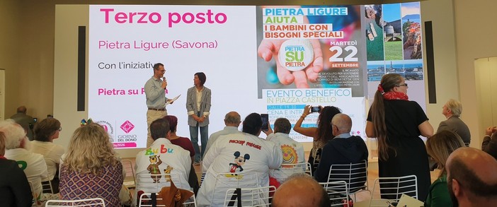 Pietra Ligure sul podio nazionale della solidarietà: terzo posto per la cena “Pietra su Pietra” Pietra Ligure sul podio nazionale della solidarietà: terzo posto per la cena “Pietra su Pietra”