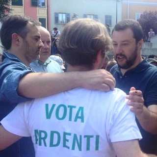 Paolo Ardenti con Matteo Salvini