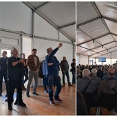 Savona, raccolta porta a porta: al Palaseas parte la protesta degli amministratori (VIDEO) Savona, raccolta porta a porta: al Palaseas parte la protesta degli amministratori (VIDEO)