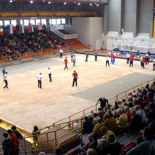 Le finali della Coppa Europea di bocce al Palaravizza di Alassio