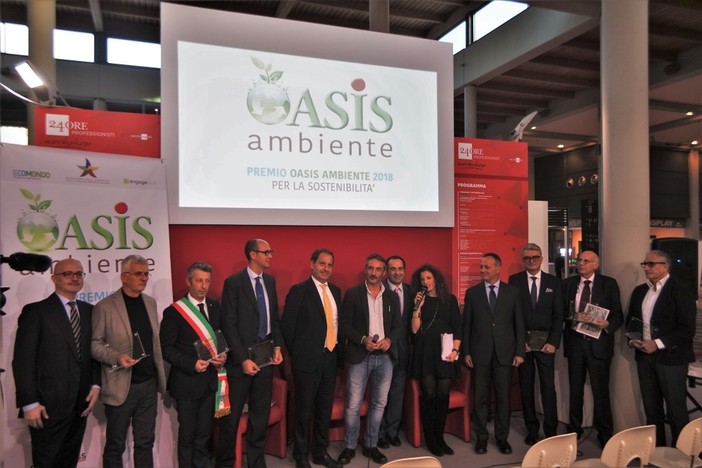 Assegnati i premi "Oasis Ambiente 2018", l’award italiano per l’ecosostenibilità