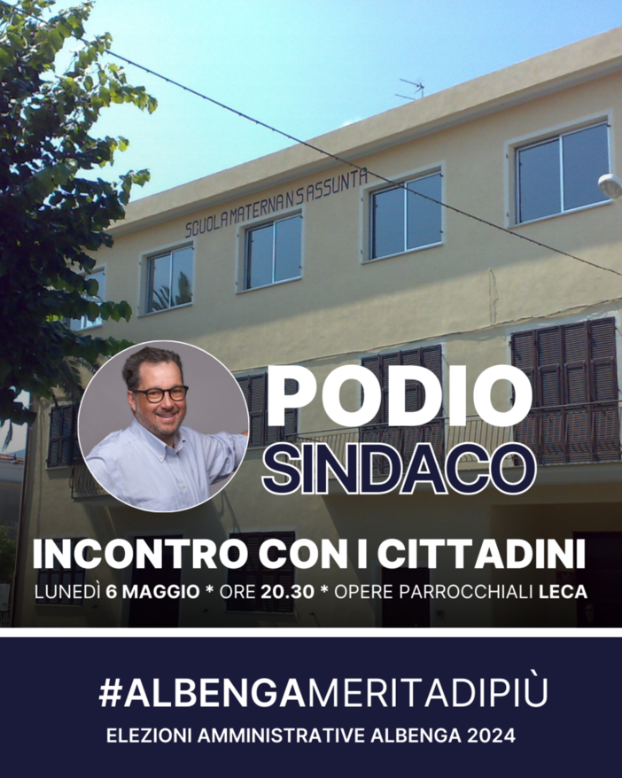 Albenga 2024, il candidato sindaco Podio incontra i cittadini alle opere parrocchiali di Leca