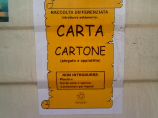 Garlenda: a gennaio parte la raccolta differenziata Garlenda: a gennaio parte la raccolta differenziata