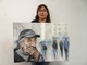 Dalla ristorazione alla pittura, Rosanna Giannotti espone nei locali AMA di Altare