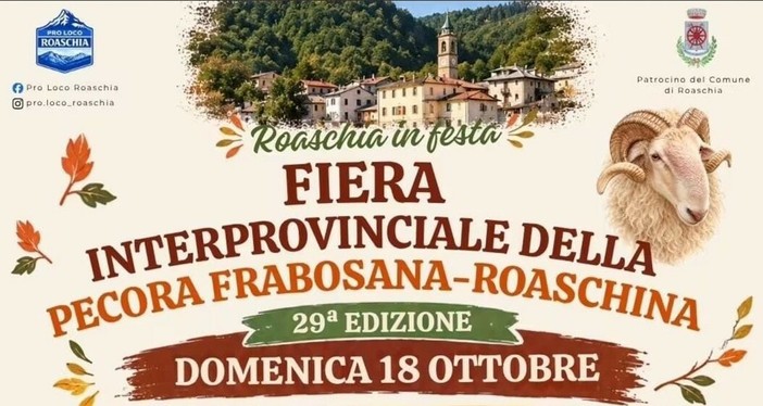 Roaschia (CN) è pronta per celebrare la 29ª Fiera interprovinciale della pecora Frabosana-Roaschina Roaschia (CN) è pronta per celebrare la 29ª Fiera interprovinciale della pecora Frabosana-Roaschina