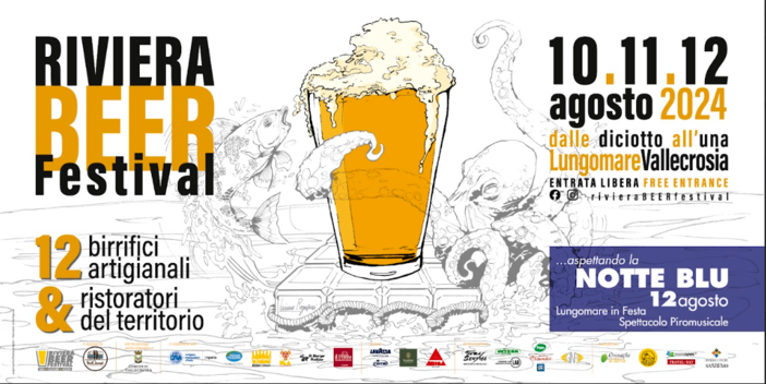 Riviera Beer Festival - Sea, Culture & Food 2024: il 10, 11 e 12 agosto 2024 a Vallecrosia Riviera Beer Festival - Sea, Culture & Food 2024: il 10, 11 e 12 agosto 2024 a Vallecrosia