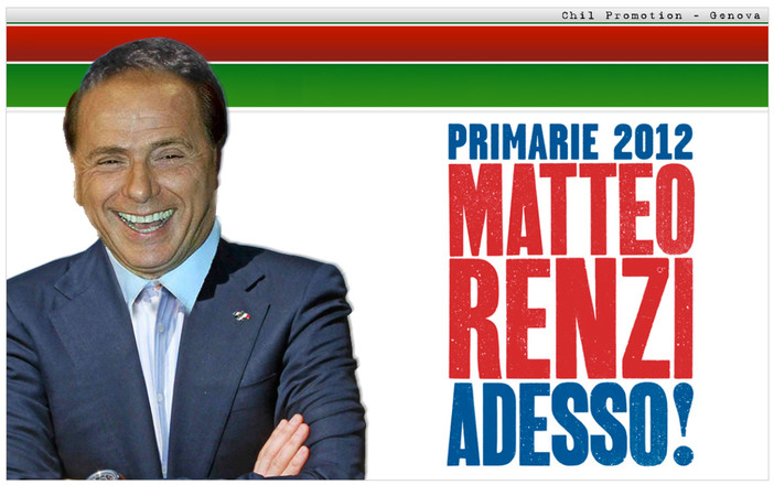Berlusconi: "Renzi porta avanti le nostre idee sotto le insegne del PD" (che ringrazia sentitamente)