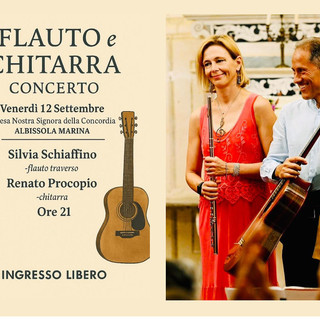 Festività del Nome di Maria, ad Albissola Marina concerto con Renato Procopio alla chitarra e la flautista Silvia Schiaffino