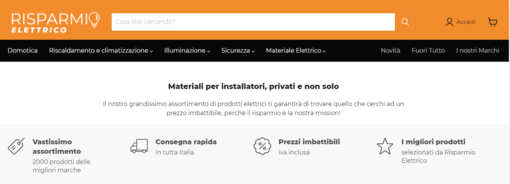 Hai bisogno di materiale elettrico? Acquistalo online Hai bisogno di materiale elettrico? Acquistalo online