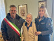 Nella foto, Rita Odella con il sindaco Francesco Dotta e il vice sindaco Lorenza Rinaldi Nella foto, Rita Odella con il sindaco Francesco Dotta e il vice sindaco Lorenza Rinaldi