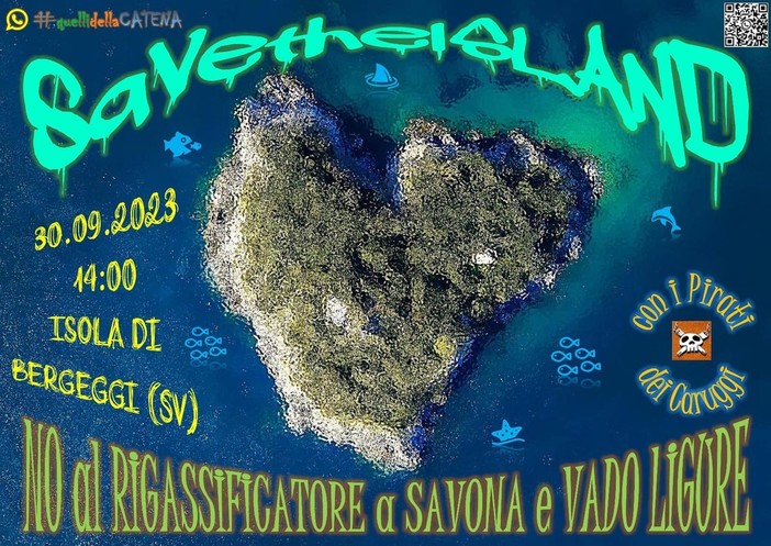 Save the Island, il 30 settembre manifestazione a Bergeggi per dire no al rigassificatore