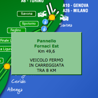 Non c'è pace per la A10 (la + cara d'Italia): un veicolo fermo IN CARREGGIATA al KM 57,6 verso XXmiglia