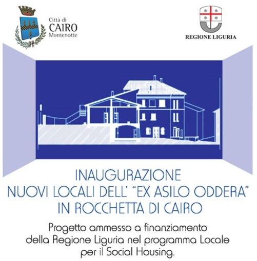 Inaugurazione dei nuovi locali dell'"Ex Asilo Oddera" in Rocchetta di Cairo