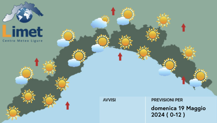 Meteo, cieli sereni o al più poco nuvolosi sulla Liguria Meteo, cieli sereni o al più poco nuvolosi sulla Liguria