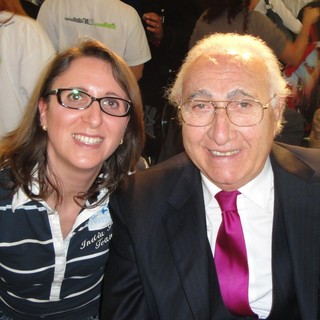 In foto Silvia Gullino con Pippo Baudo