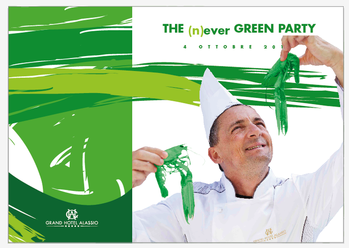 Alassio, party in verde per festeggiare la fine dell'estate al Grand Hotel Alassio Alassio, party in verde per festeggiare la fine dell'estate al Grand Hotel Alassio