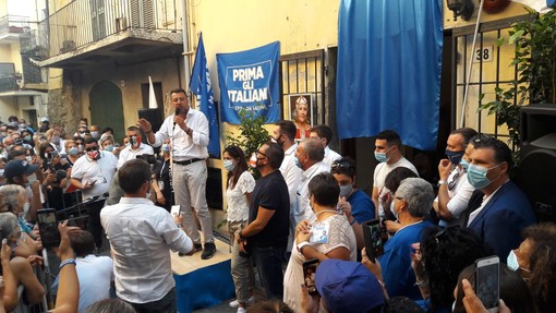 Salvini ad Albenga per ricordare la "guerriera" Rosy Guarnieri (FOTO e VIDEO) Salvini ad Albenga per ricordare la "guerriera" Rosy Guarnieri (FOTO e VIDEO)