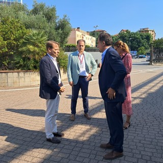 Sopralluogo dell'assessore regionale  Scajola al nuovo impianto di manutenzione treni di via Braja a Savona: "Lavori in corso per avere una struttura all'avanguardia"